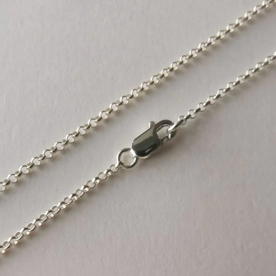 S925 Silver Rolo Chain Necklace for Women & Men