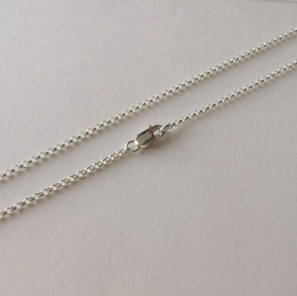 S925 Silver Rolo Chain Necklace for Women & Men