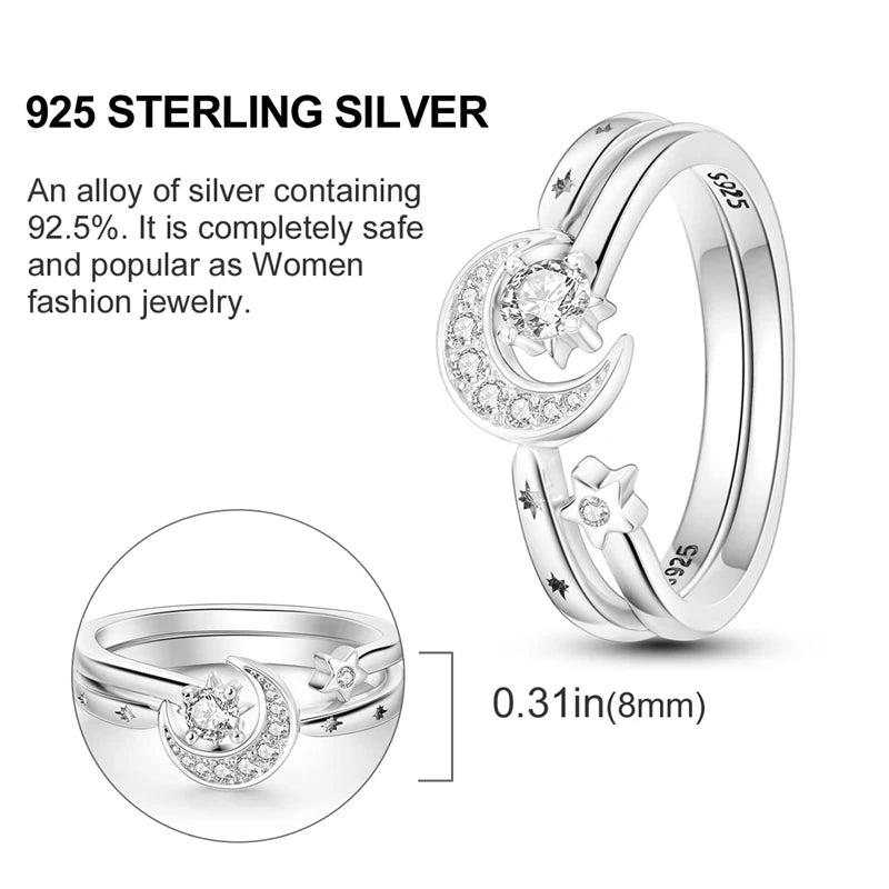 925 Silver Luxury Zircon Ring