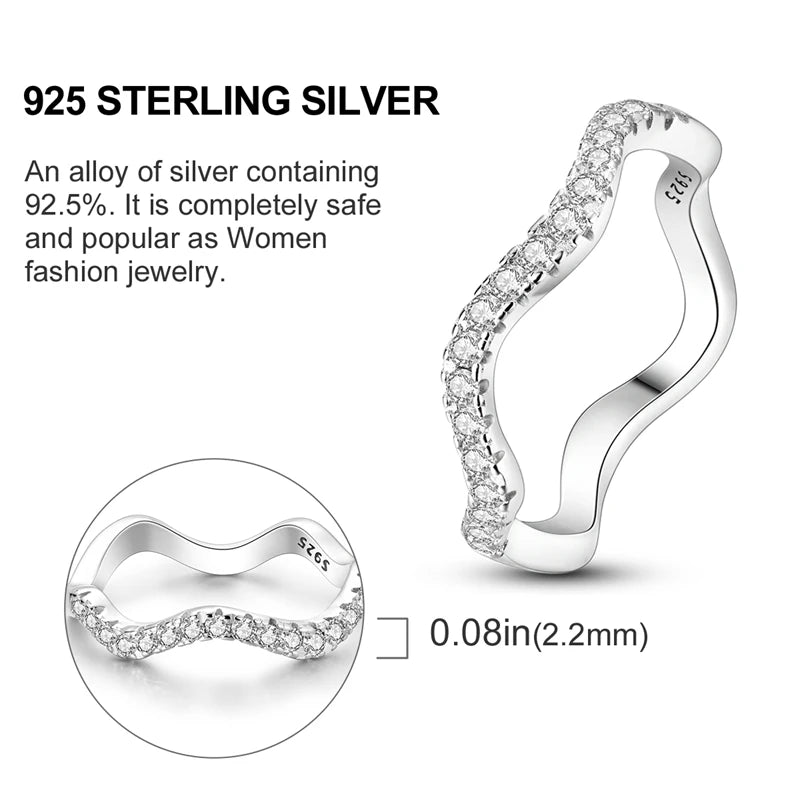 925 Silver Luxury Zircon Ring