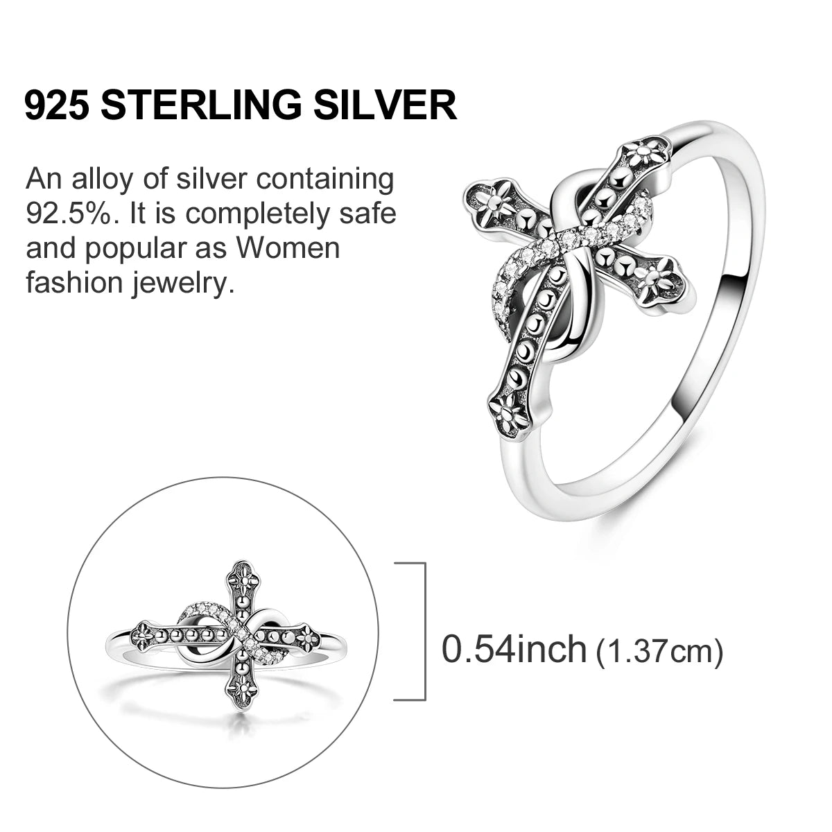 925 Silver Luxury Zircon Ring