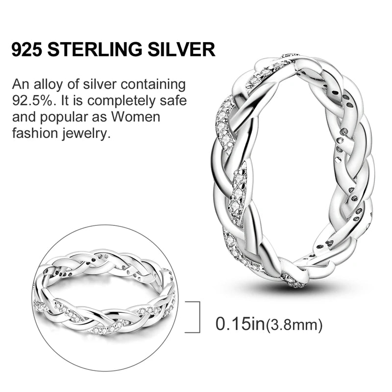 925 Silver Luxury Zircon Ring