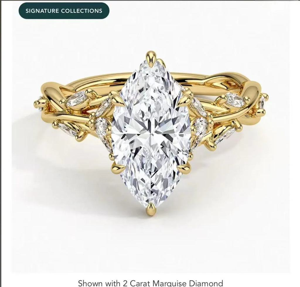 An elegant 2-carat oval diamond ring in 18K gold, perfect for a marriage proposal