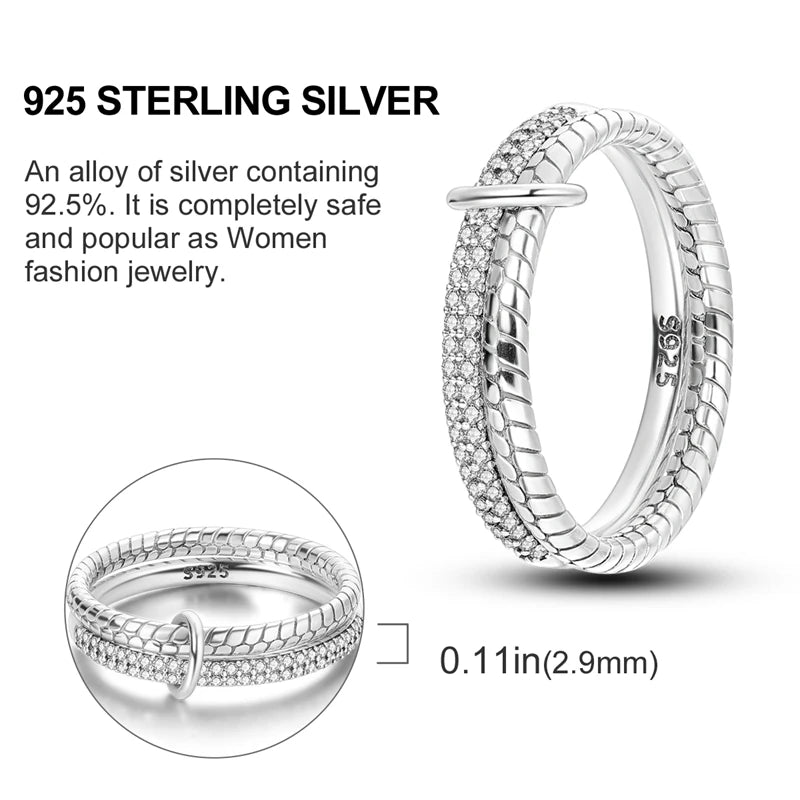 925 Silver Luxury Zircon Ring