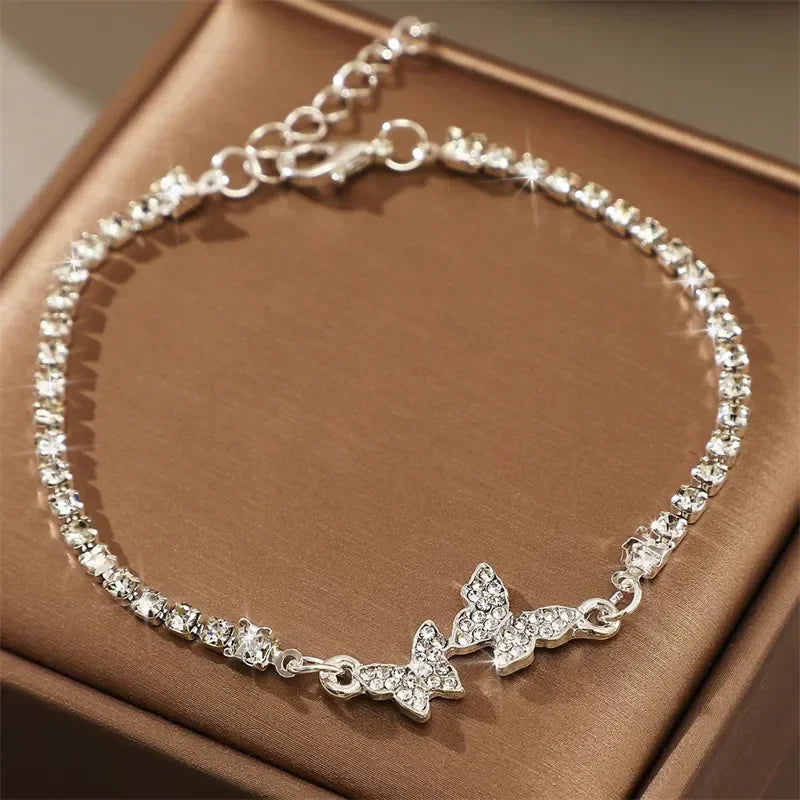 Vintage 925 Silver Zircon Bracelet