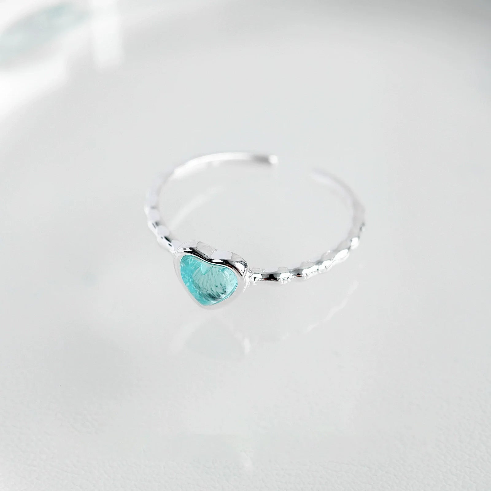 925 Silver Topaz Ring for Women – Vintage Hollow Lace Design