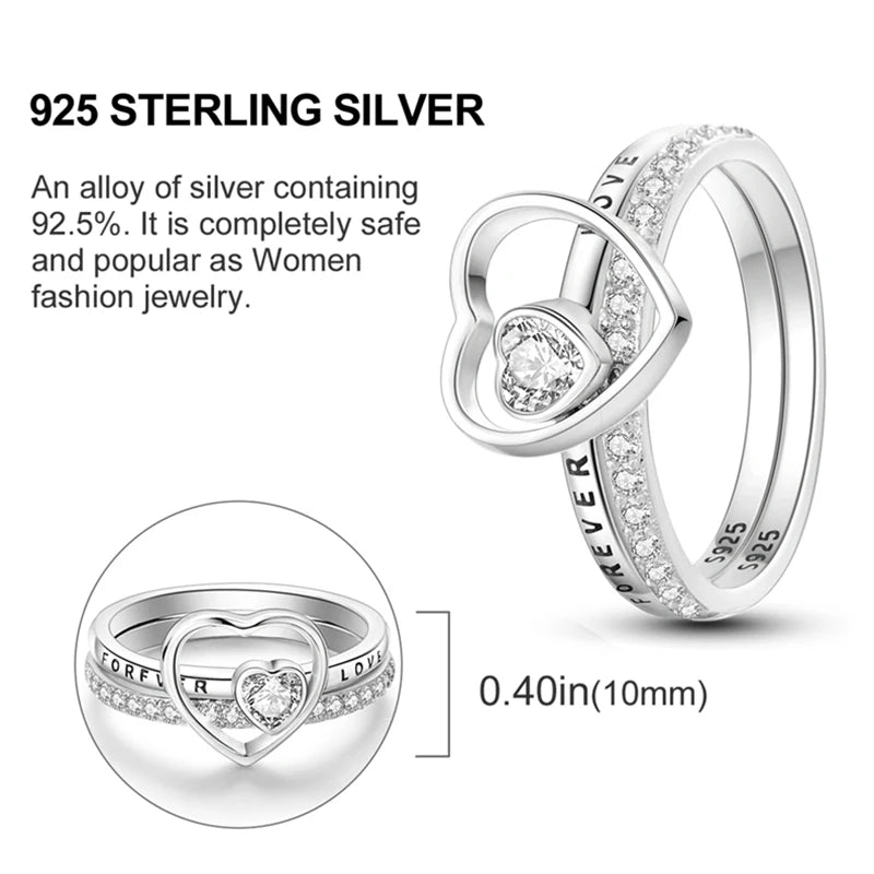 925 Silver Luxury Zircon Ring