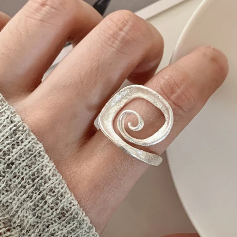 P925 Silver Dragon Punk Ring