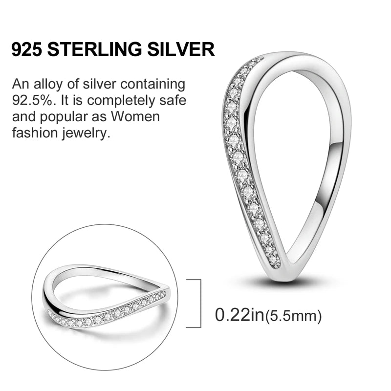 925 Silver Luxury Zircon Ring