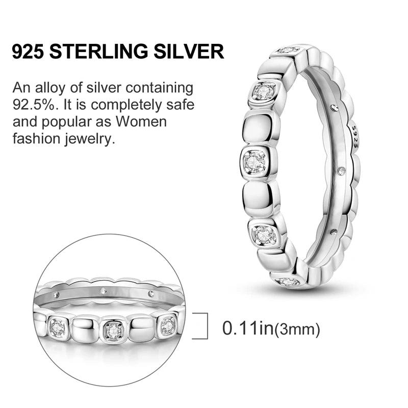925 Silver Luxury Zircon Ring