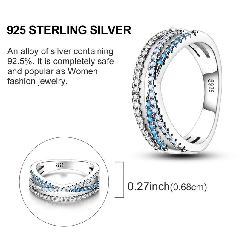 925 Silver Luxury Zircon Ring