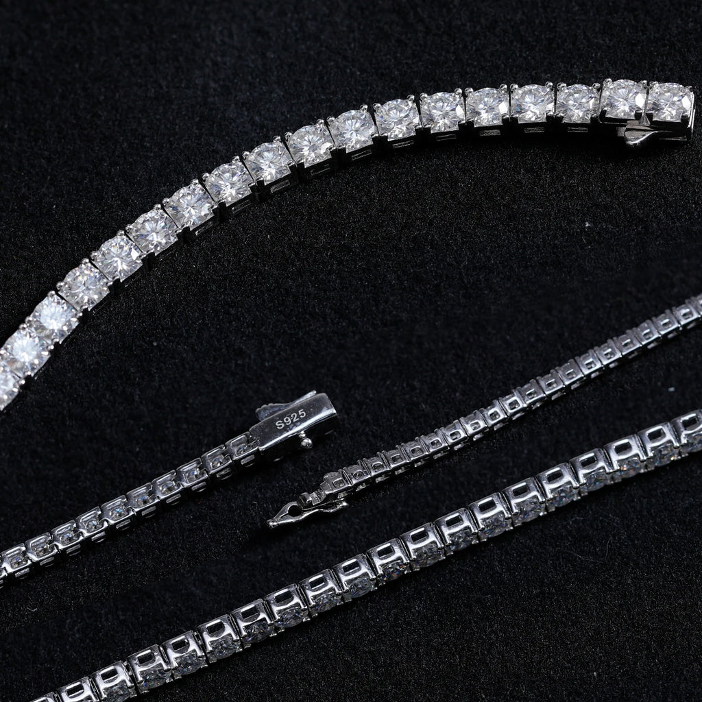 Lumina 2–5mm Moissanite Tennis Bracelet 18K Gold Plated S925 Silver
