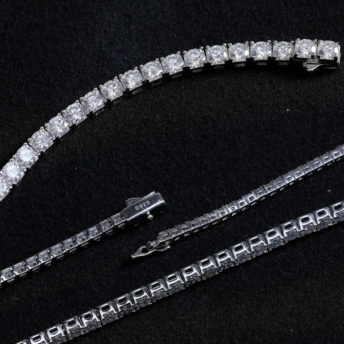 Lumina 2–5mm Moissanite Tennis Bracelet 18K Gold Plated S925 Silver