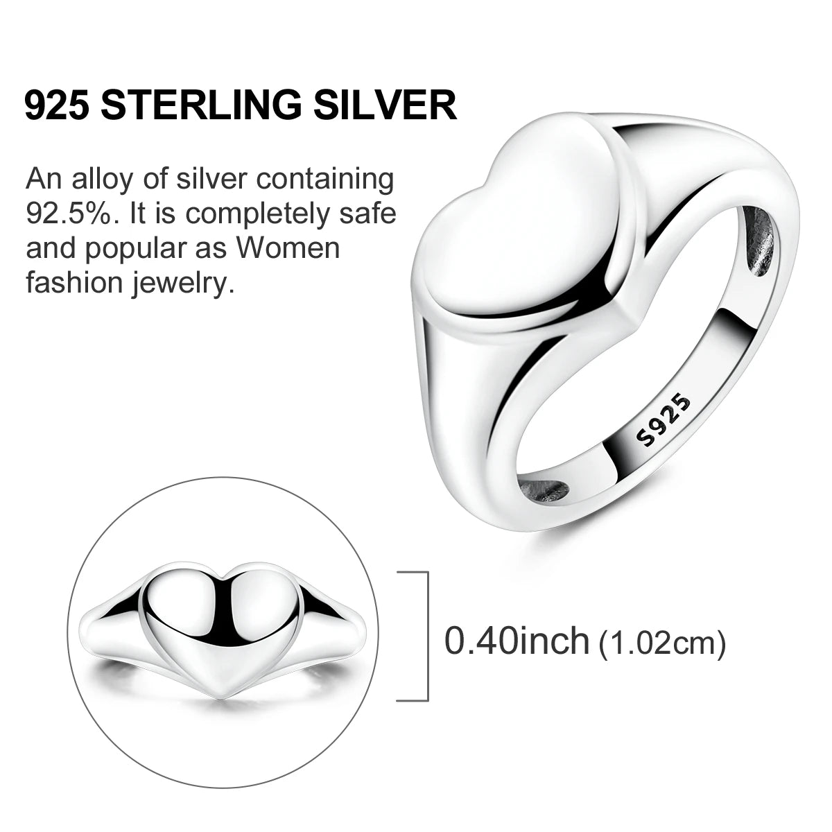 925 Silver Luxury Zircon Ring
