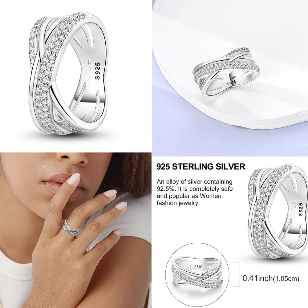 925 Silver Luxury Zircon Ring