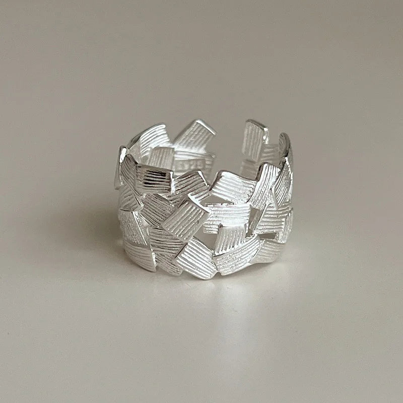 P925 Silver Dragon Punk Ring