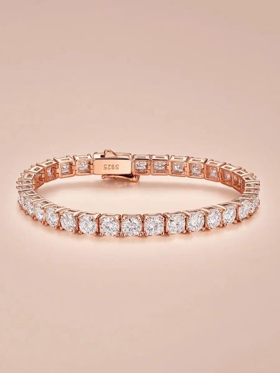 Lumina 2–5mm Moissanite Tennis Bracelet 18K Gold Plated S925 Silver