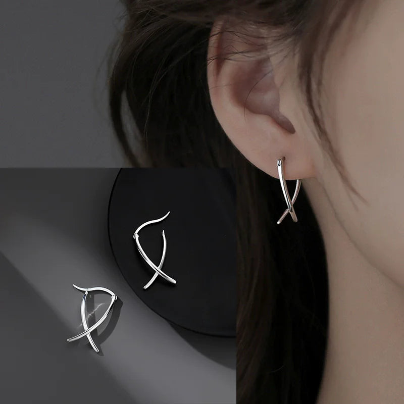 925 Silver Star Earring – Trendy Hip-Hop Style