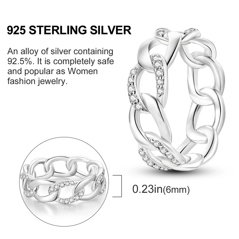 925 Silver Luxury Zircon Ring