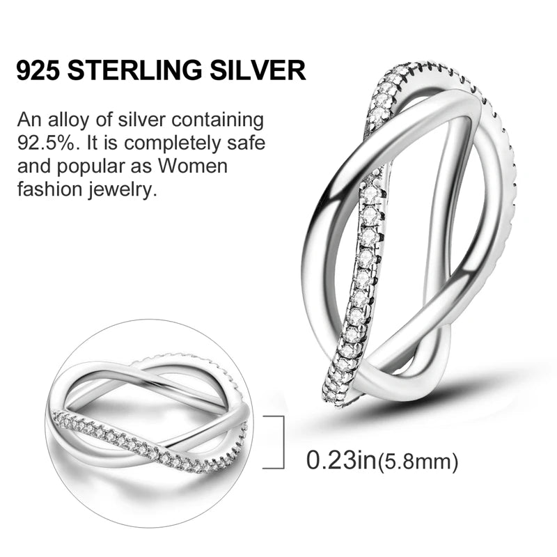 925 Silver Luxury Zircon Ring