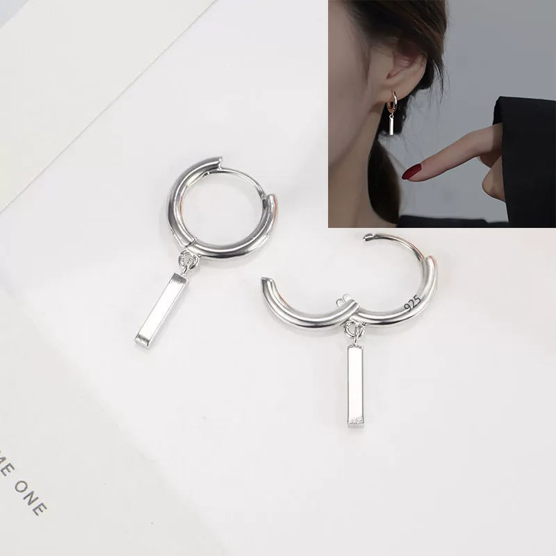 925 Silver Star Earring – Trendy Hip-Hop Style