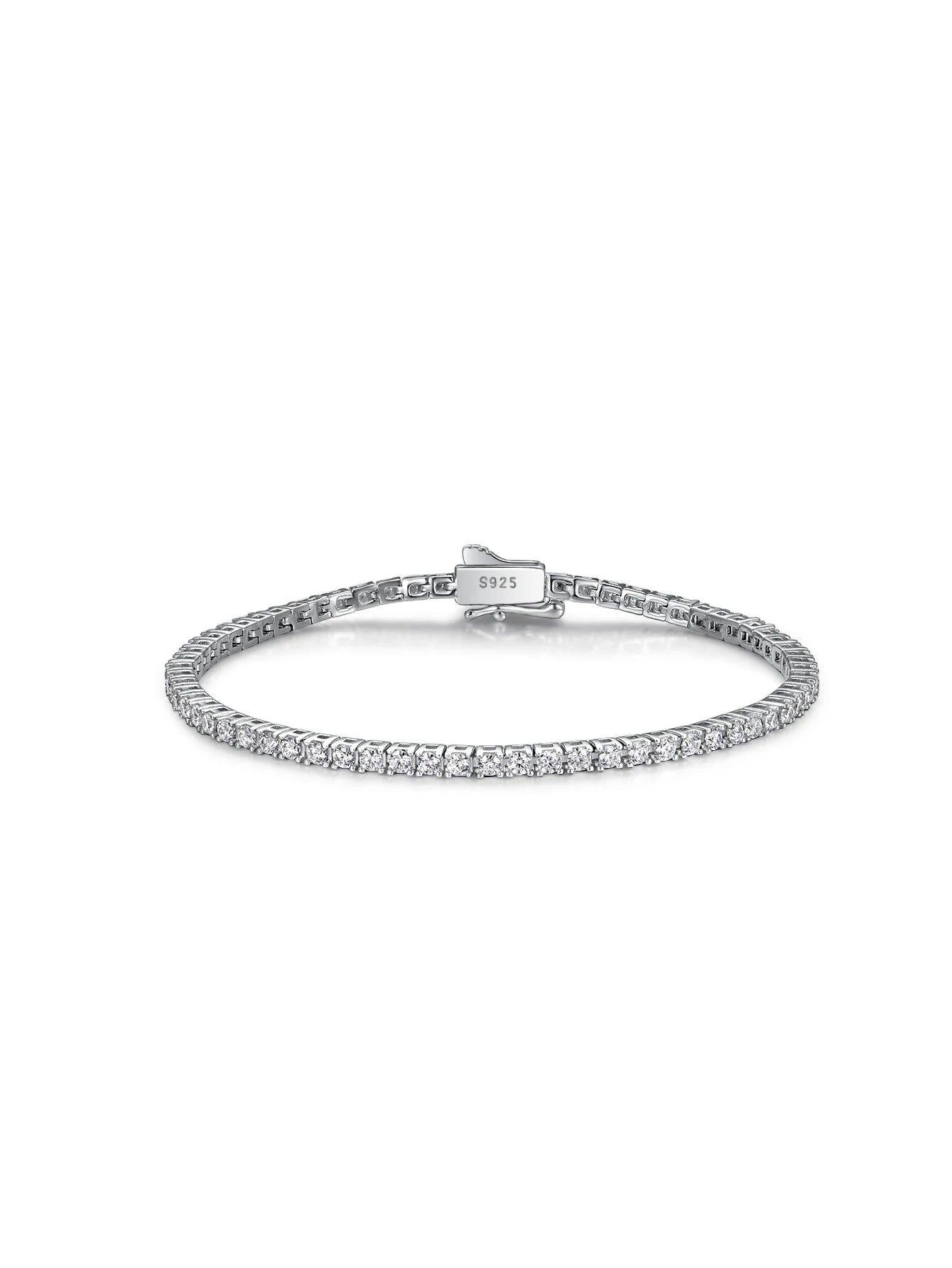 Lumina 2–5mm Moissanite Tennis Bracelet 18K Gold Plated S925 Silver