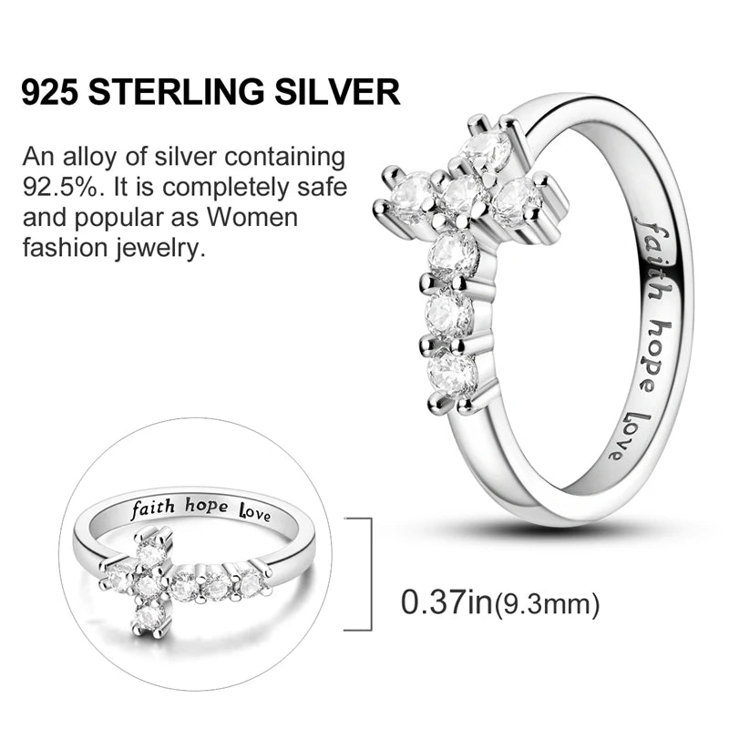 925 Silver Luxury Zircon Ring