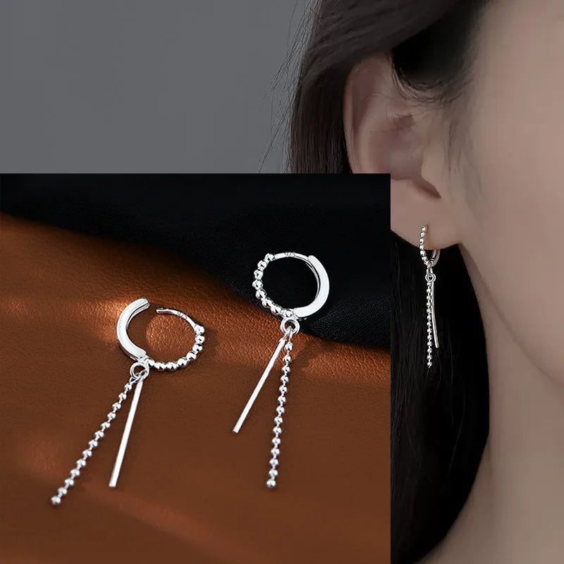 925 Silver Star Earring – Trendy Hip-Hop Style