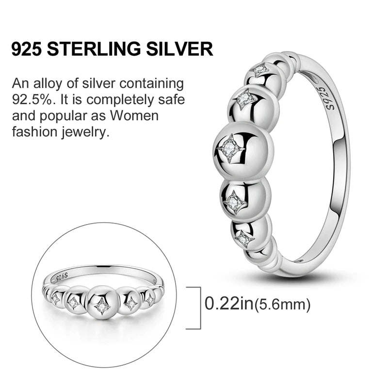 925 Silver Luxury Zircon Ring