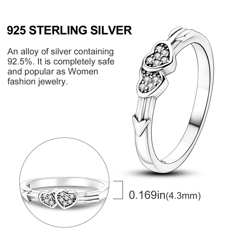 925 Silver Luxury Zircon Ring