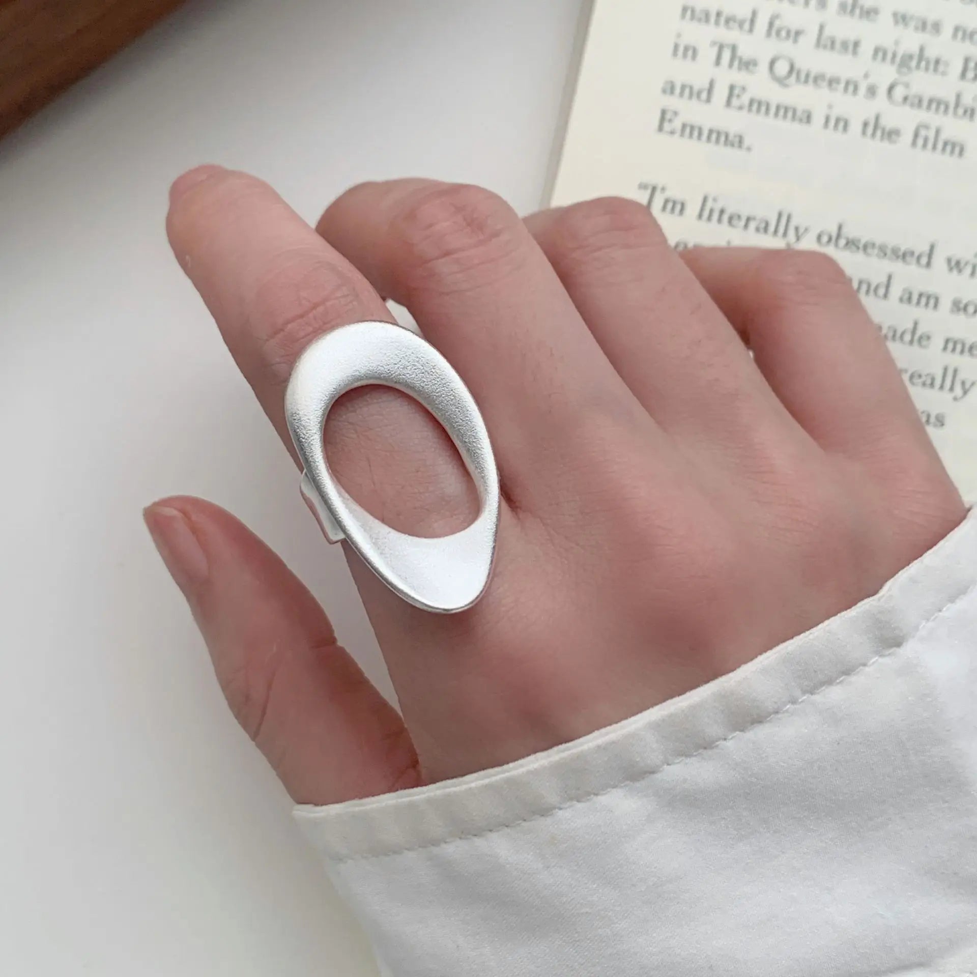 P925 Silver Dragon Punk Ring