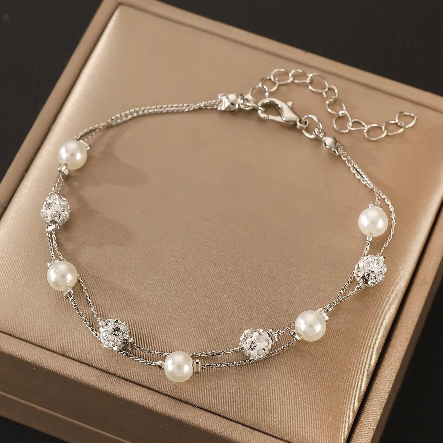 Vintage 925 Silver Zircon Bracelet