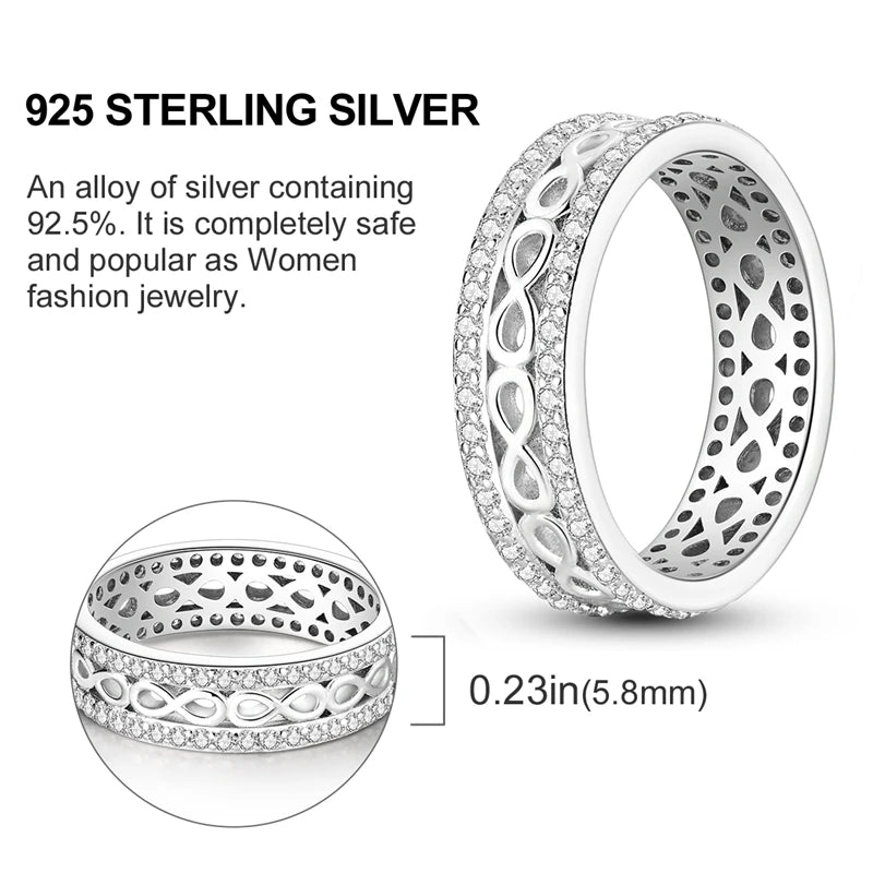 925 Silver Luxury Zircon Ring
