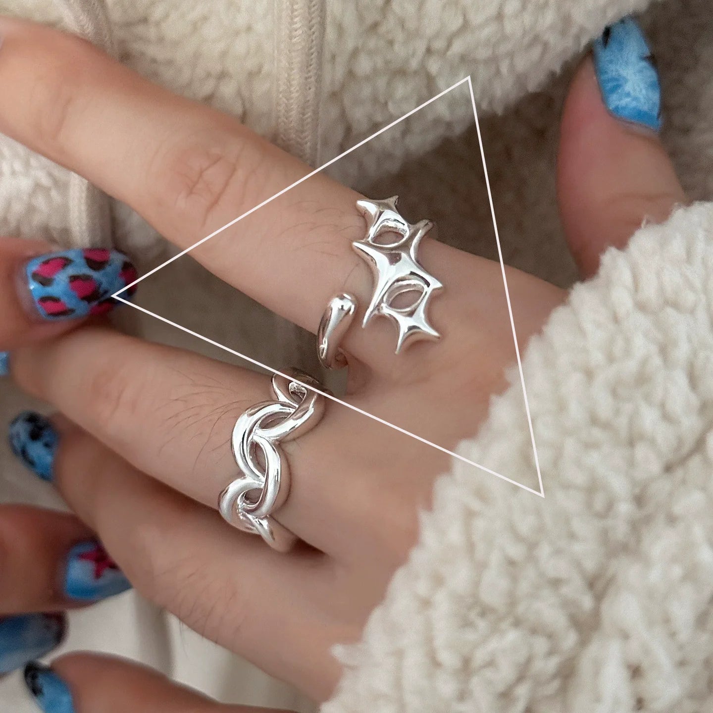 925 Silver Topaz Ring for Women – Vintage Hollow Lace Design