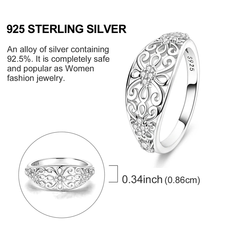 925 Silver Luxury Zircon Ring