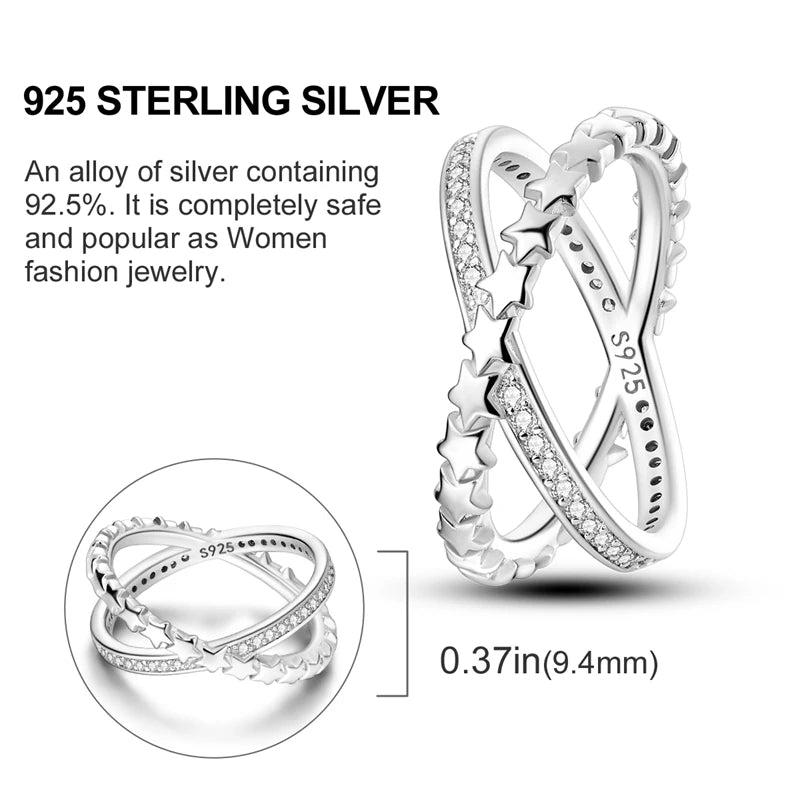 925 Silver Luxury Zircon Ring