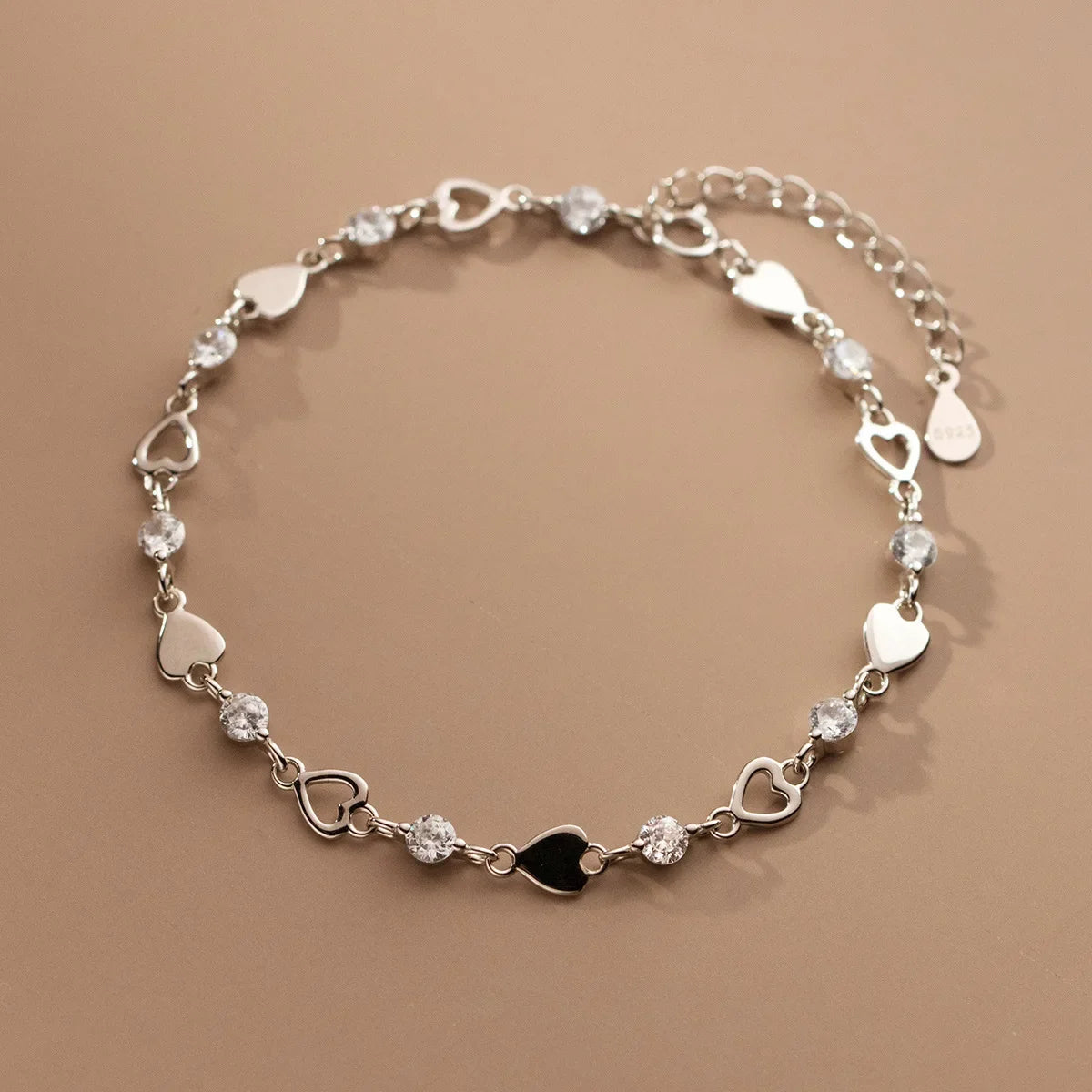 Vintage 925 Silver Zircon Bracelet