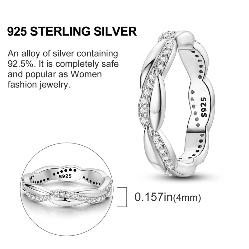 925 Silver Luxury Zircon Ring
